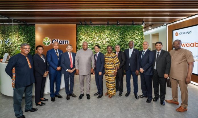 Mahama, Olam Executives chart path for food security and Growth