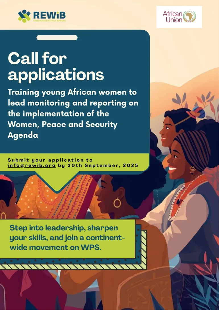 Researchers Without Borders (REWiB) Training Program 2025 for young African women