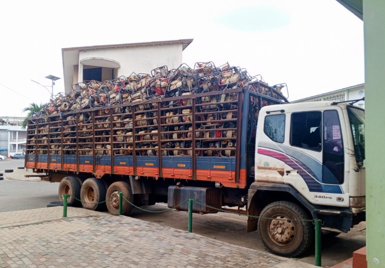 UPDATED: Over 700 water pumps seized from ‘galamsey’ sites handed to Agric Ministry