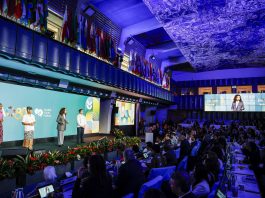 Opening ceremony of the Global Youth Forum. The fifth edition of the World Food Forum (WFF), the largest annual gathering of agrifood systems stakeholders globally, runs at FAO headquarters in Rome from 10 to 17 October 2025. FAO Headquarters (Plenary Hall). ©FAO/Giuseppe Carotenuto