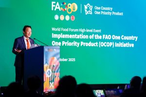 FAO Director-General QU Dongyu delivers opening remarks at the OCOP event©FAO/Giulio Napolitano