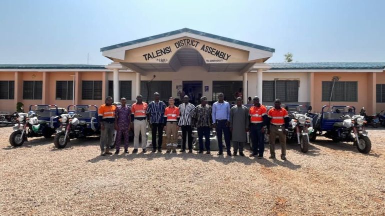 Mining Company donates tricycles, sprayers, and fertilizers to five Districts