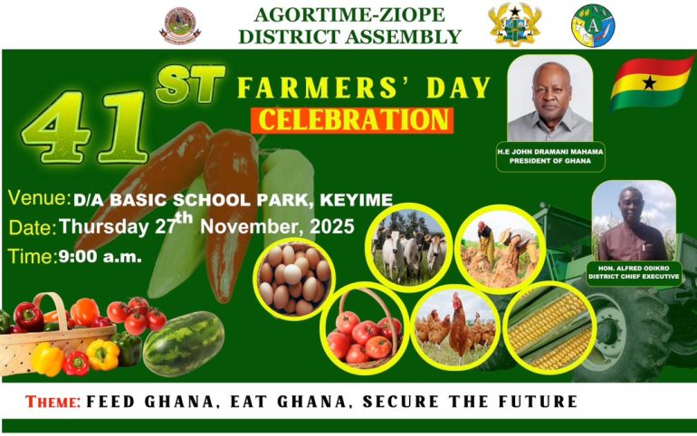 Agortime-Ziope gears up for Farmers’ Day Awards Ceremony