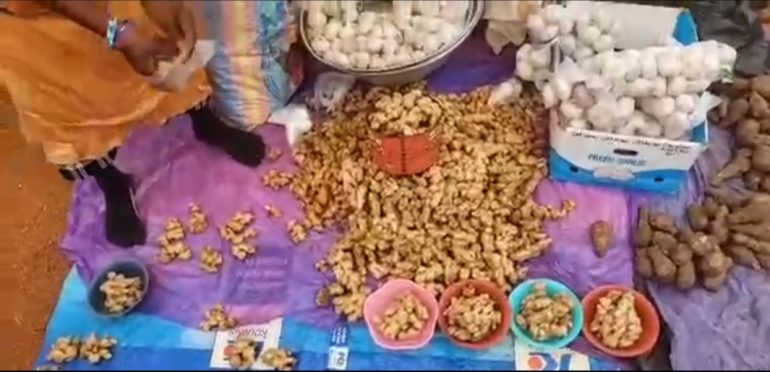 Ginger sellers in Sunyani call for gov’t intervention over rising prices