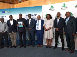 Officials and project partners during the launch ceremony of the tilapia value chain marketing strategy, marking a major step in strengthening aquaculture markets and sector coordination ©FAO/Kevin Mazorodze