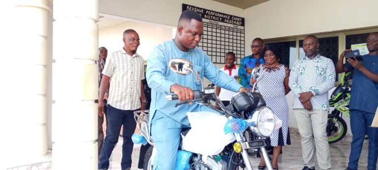 DCE supports Adaklu Agriculture Department with motorbike