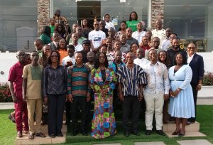Journalists participating in the two-day Nkabom Collaborative training programme in Koforidua. 