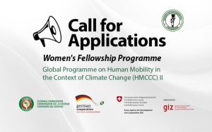 CALL FOR APPLICATIONS: Women’s Fellowship on Human Mobility in the Context of Climate Change (HMCCC)