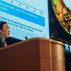 FAO Director-General QU Dongyu delivers a lecture during the 32nd International Horticultural Congress (IHC 2026) at Kyoto International Conference Center. ©FAO/Hiroshi Yamauchi
