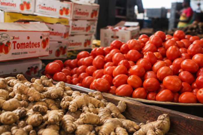 Agricultural research scientists present findings on Ghana’s tomato and ginger production deficits during a MEST visibility webinar. 