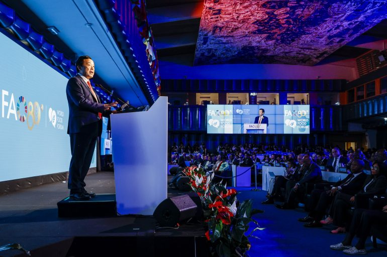 Now in its sixth year, FAO’s World Food Forum has grown into one of the largest global gatherings dedicated to agrifood systems transformation. ©FAO / Alessandra Benedetti