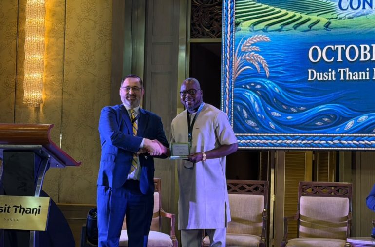 IEAG Executive Secretary earns recognition at 2026 World Rice Conference
