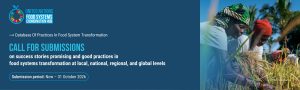 Call for submissions: Food Systems Transformation Practices 2026