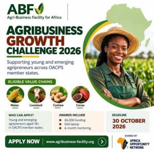 Agribusiness Facility for Africa (ABF) Agribusiness Growth Challenge (€6,000 in funding)